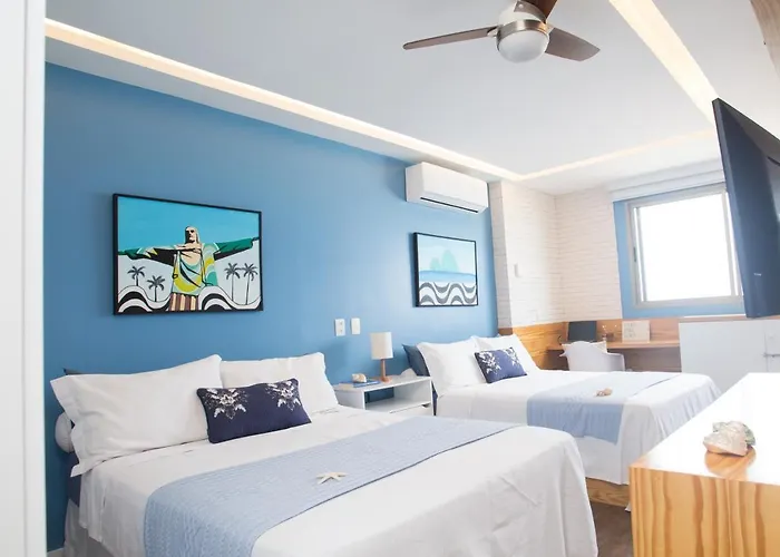 Barra Da Tijuca De Frente Para O Mar - 2 Suites Ate 6 Pessoas Em Camas